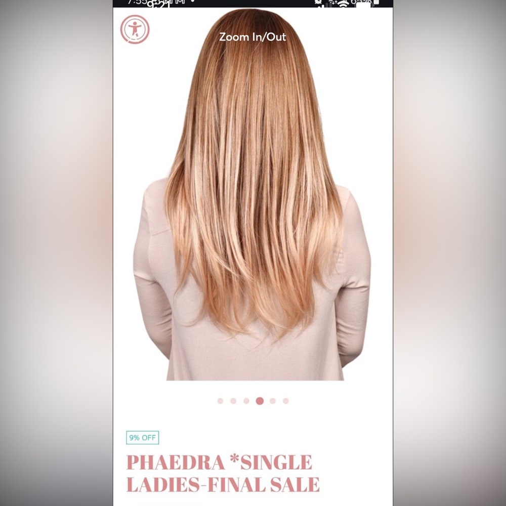 Chelsey Smith crowns Apricot blend Phaedra long wig lace front - Picture 7 of 8